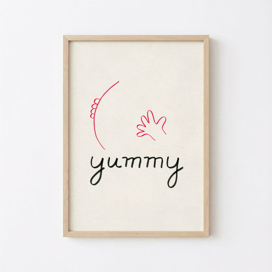 Yummy in my Tummy Printable Kitchen Art