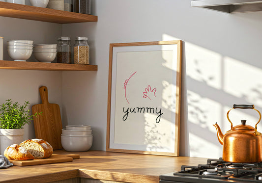 Yummy in my Tummy Printable Kitchen Art Print