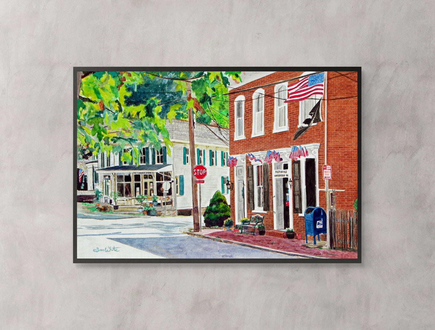 Waterford Virginia Post Office Painting Art Print