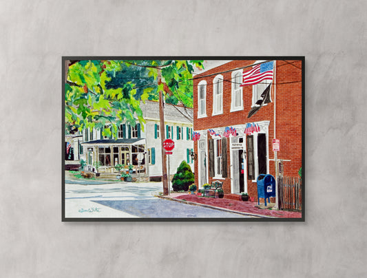 Waterford Virginia Post Office Painting Art Print