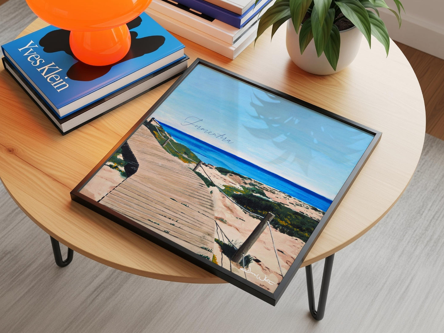 Formentera Spain Painting Printable Art Seascape Mediterranean Blue (Digital Download)