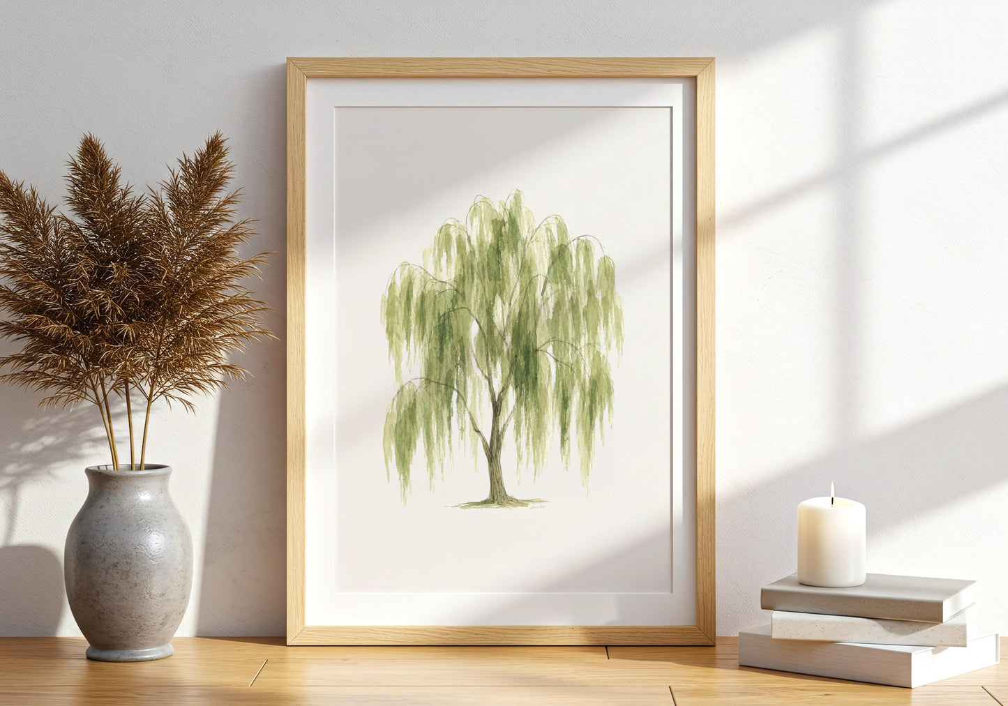 Weeping Willow Tree Art Print Digital Download