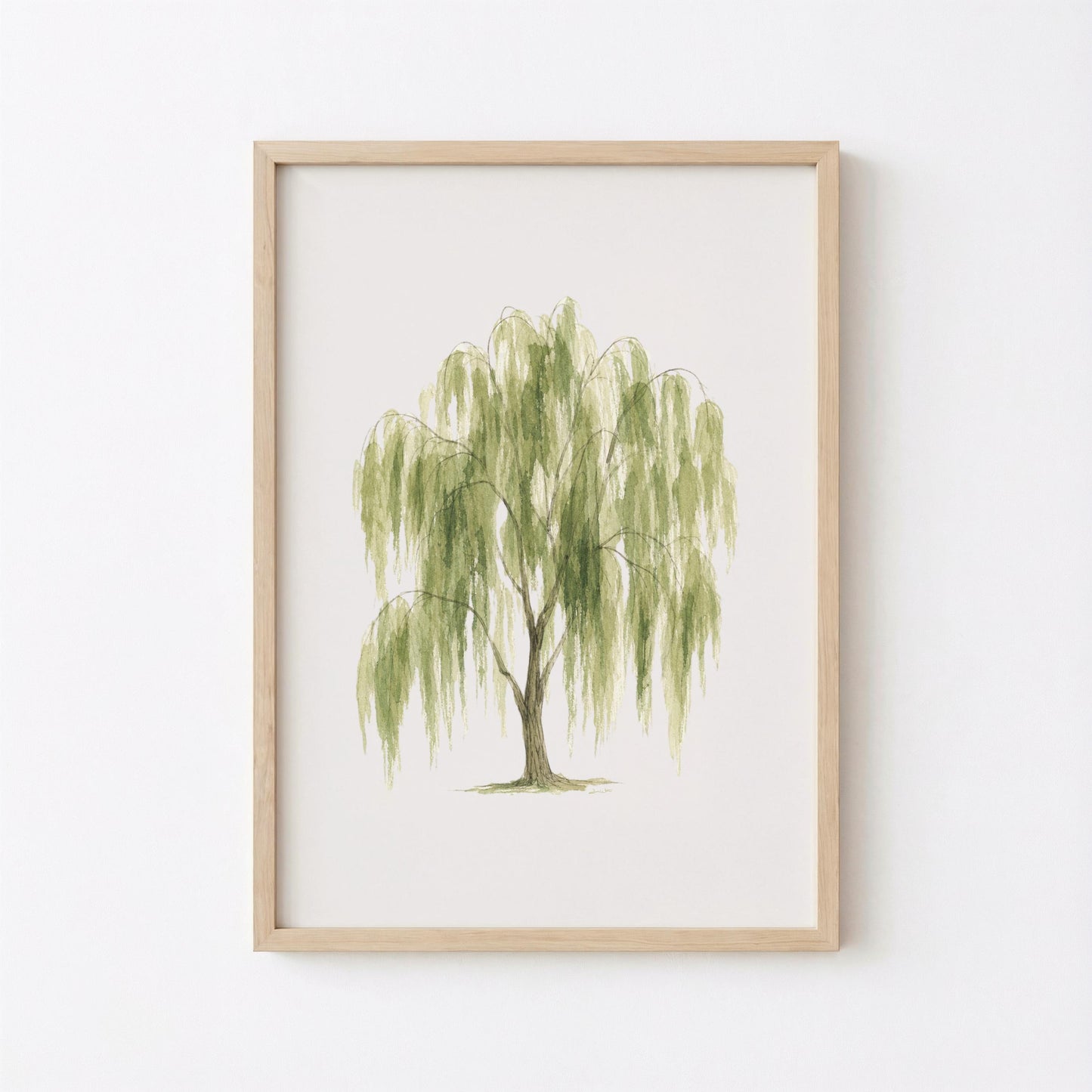 Weeping Willow Tree Art Print Digital Download