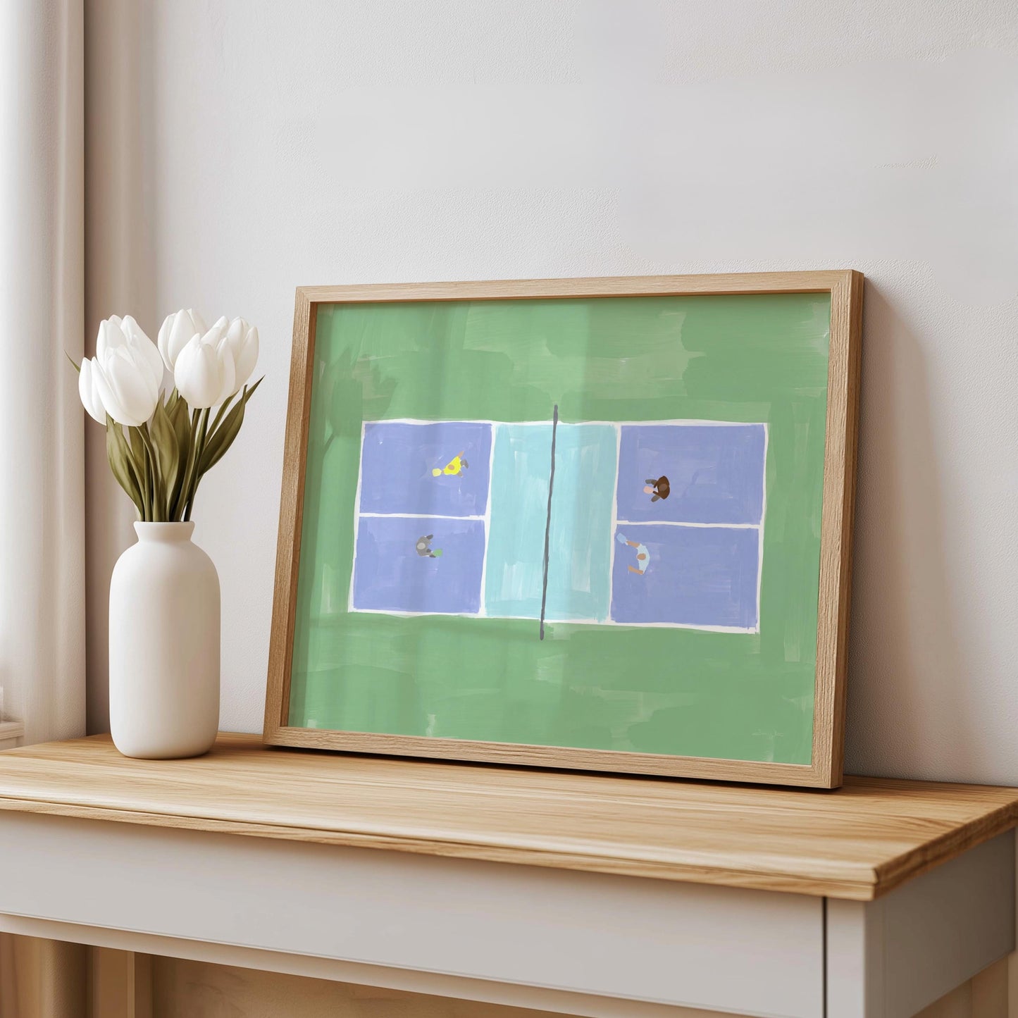 Pickleball Wall Art Printable (Digital Download - Horizontal)