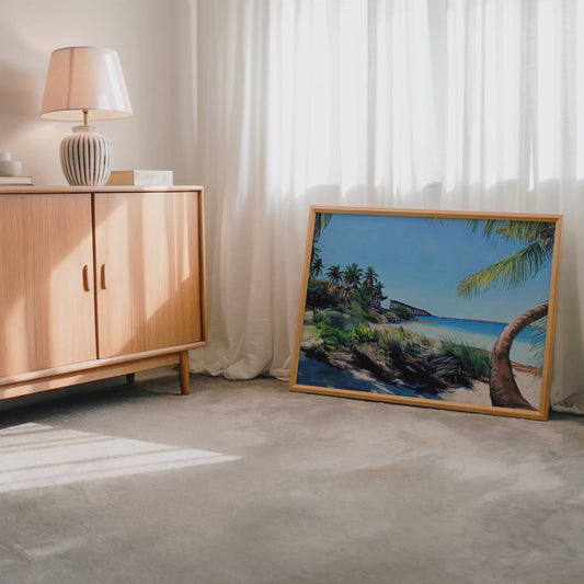 Bahia Honda Key Florida Beach Painting Art Print